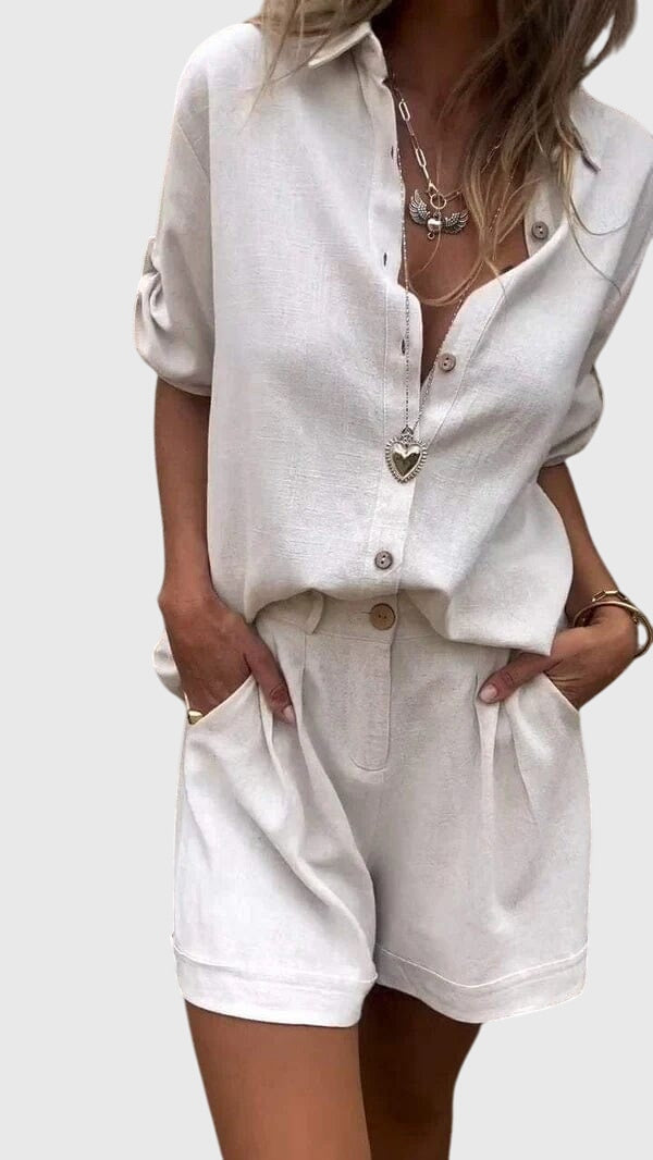 Women's 2 Piece Set | Short Sleeve Shorts