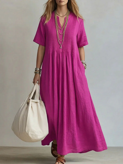 Colette | Effortlessly tailored pleated midi dress