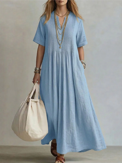 Colette | Effortlessly tailored pleated midi dress