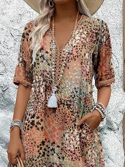 Susan | Chic midi dress with flattering tummy coverage