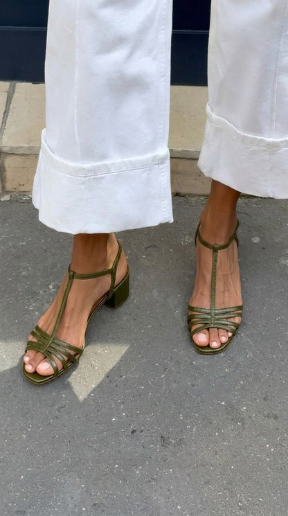 Allegra | Everyday Elegance in Golden Sandals