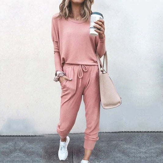 Emma | Cozy Lounge Set with Long Sleeve Top and Joggers