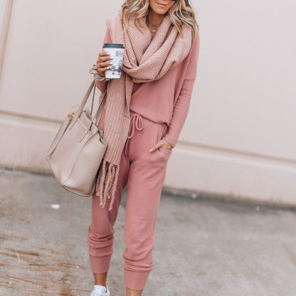 Emma | Cozy Lounge Set with Long Sleeve Top and Joggers