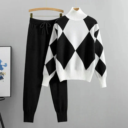 Women's Two-Piece Set | Geometric Design