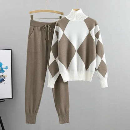 Women's Two-Piece Set | Geometric Design