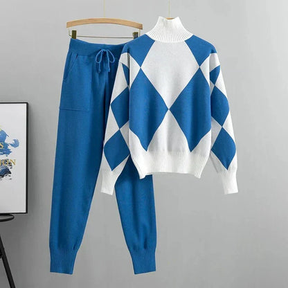 Women's Two-Piece Set | Geometric Design
