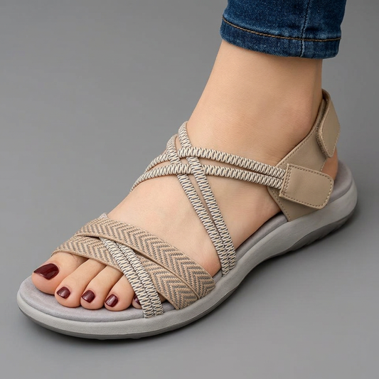 Tyressa - Lightweight Orthopedic Sandals Apricot
