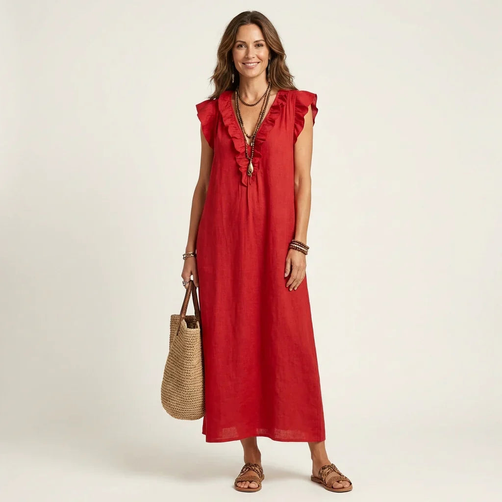 Julia | Effortlessly elegant boho maxi dress