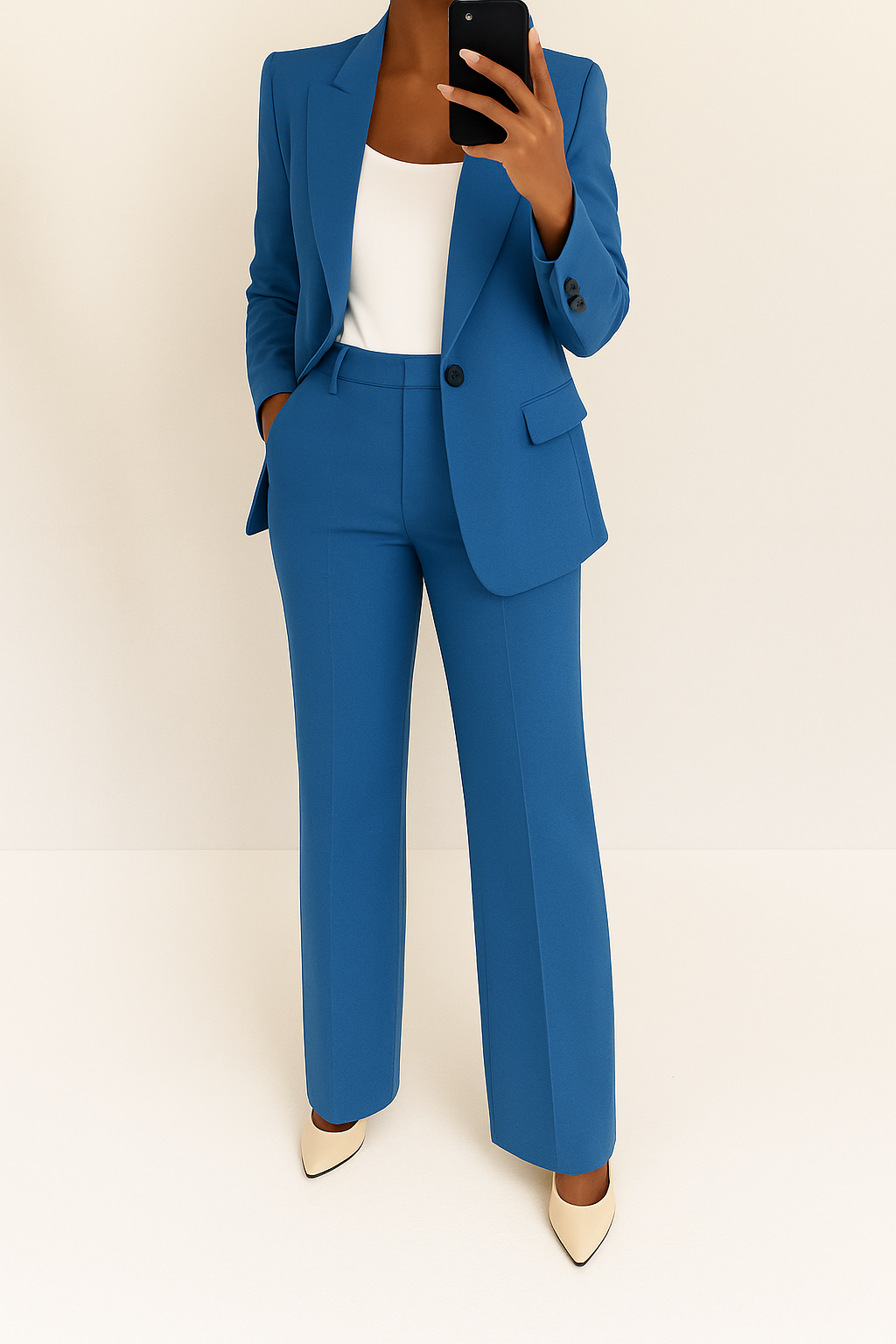 Women's Two-Piece Suit | Long-sleeve blazer and Trousers