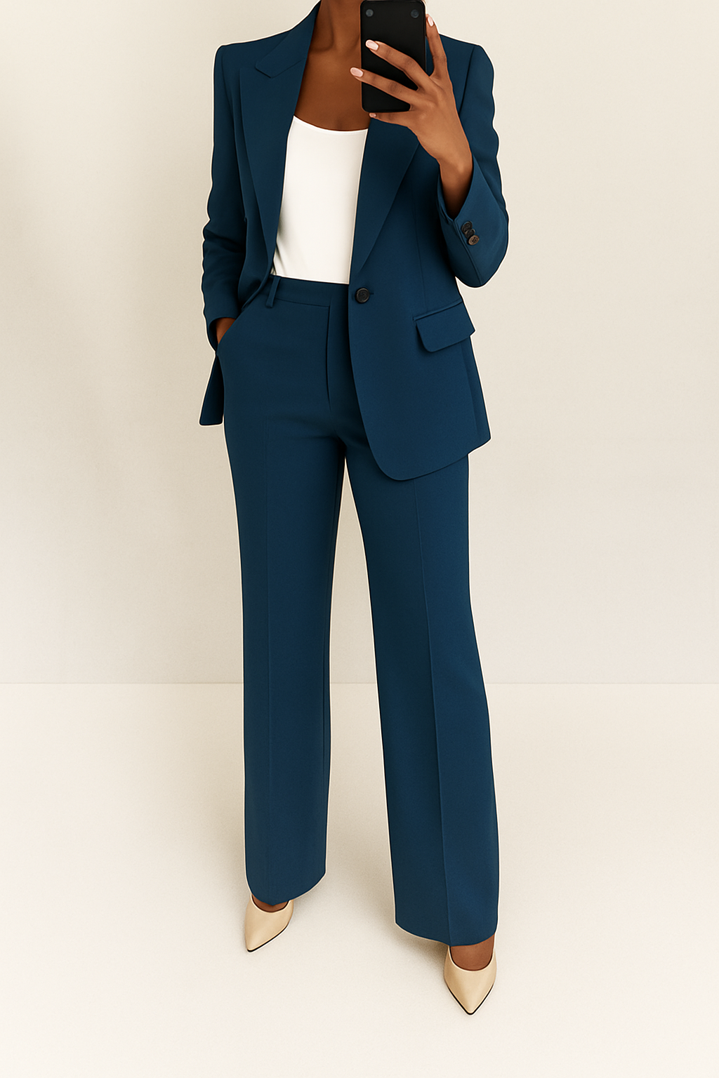 Women's Two-Piece Suit | Long-sleeve blazer and Trousers