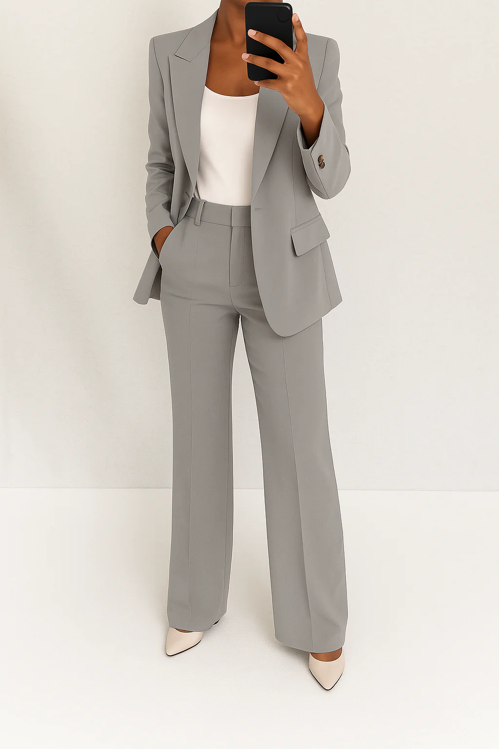 Women's Two-Piece Suit | Long-sleeve blazer and Trousers
