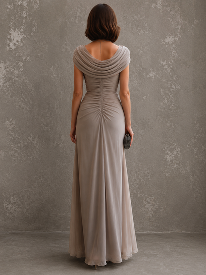 Delphine | Elevated coastal maxi with flowing drape
