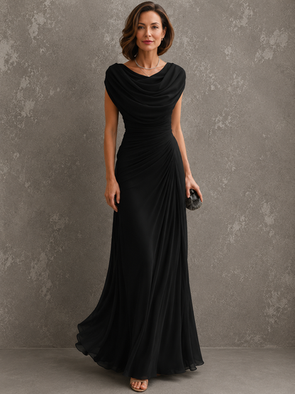 Delphine | Elevated coastal maxi with flowing drape