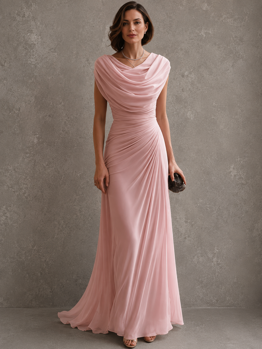 Delphine | Elevated coastal maxi with flowing drape