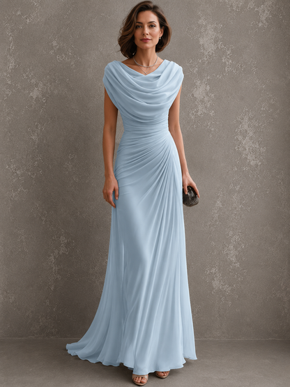 Delphine | Elevated coastal maxi with flowing drape