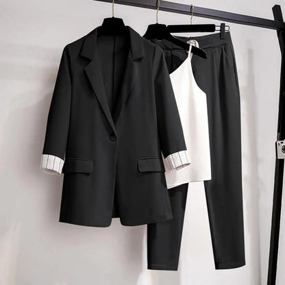 Joanna | Chic Blazer and Sleek Pants Ensemble