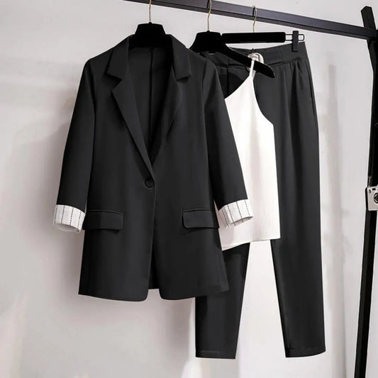 Joanna | Chic Blazer and Sleek Pants Ensemble