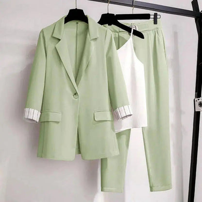 Joanna | Chic Blazer and Sleek Pants Ensemble