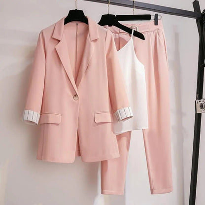 Joanna | Chic Blazer and Sleek Pants Ensemble