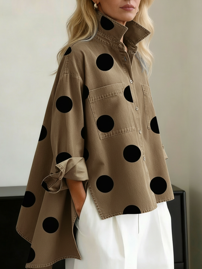 Florence | Effortlessly refined polka dot overshirt