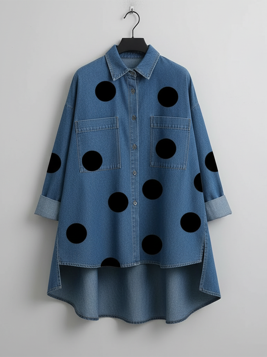 Florence | Effortlessly refined polka dot overshirt