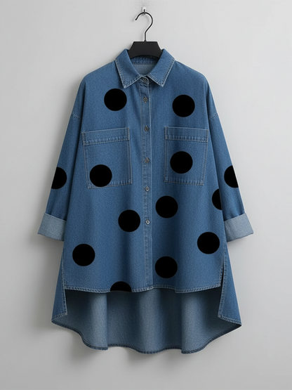 Florence | Effortlessly refined polka dot overshirt