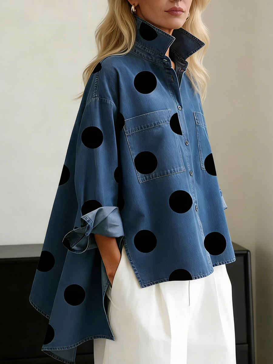 Florence | Effortlessly refined polka dot overshirt