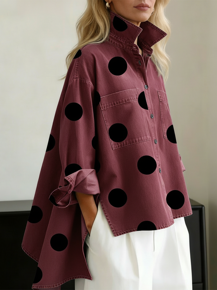 Florence | Effortlessly refined polka dot overshirt