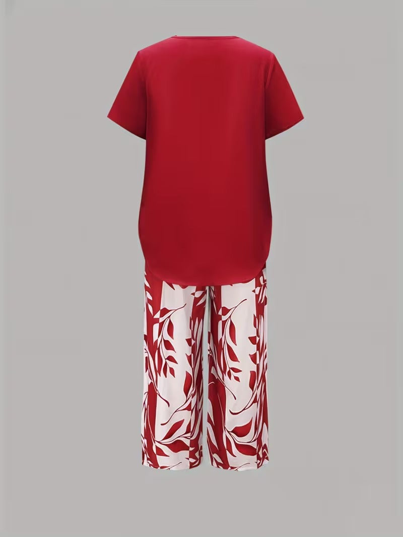 Women's Two-Piece Set | Botanical Print
