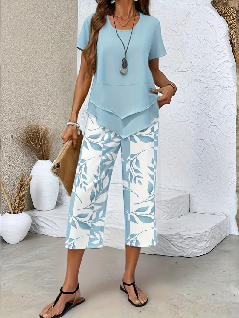 Women's Two-Piece Set | Botanical Print