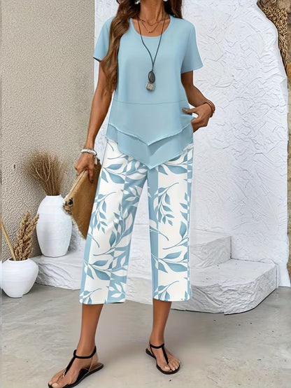 Women's Two-Piece Set | Botanical Print