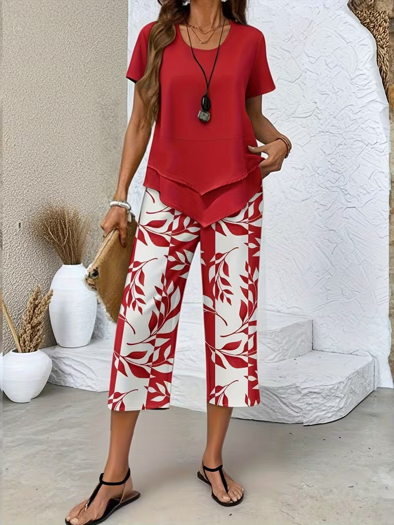 Women's Two-Piece Set | Botanical Print