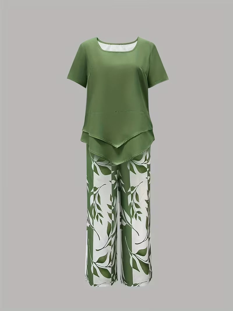 Women's Two-Piece Set | Botanical Print