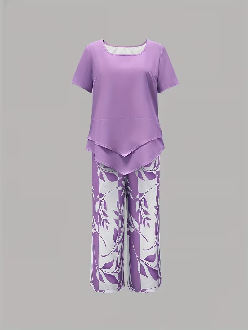 Women's Two-Piece Set | Botanical Print