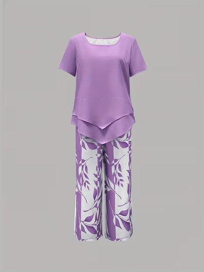 Women's Two-Piece Set | Botanical Print