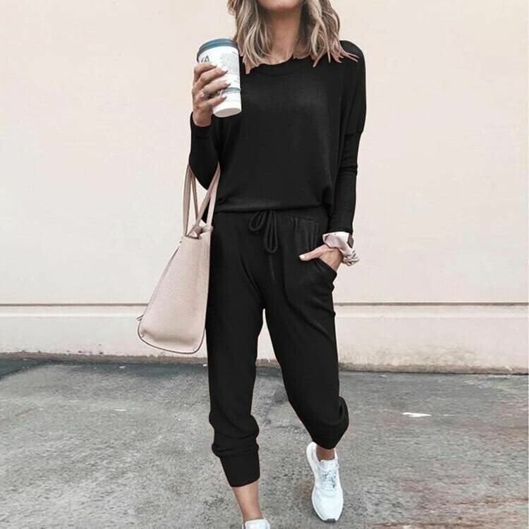 Women's Two-Piece Set | Jogger-style Pants