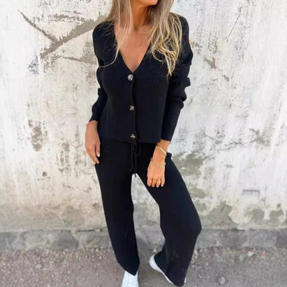 Women's Two-Piece Set  | Cardigan and Pants