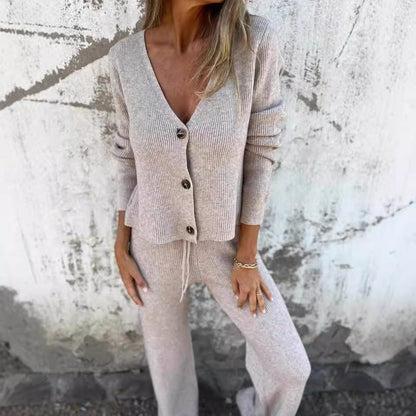Women's Two-Piece Set  | Cardigan and Pants