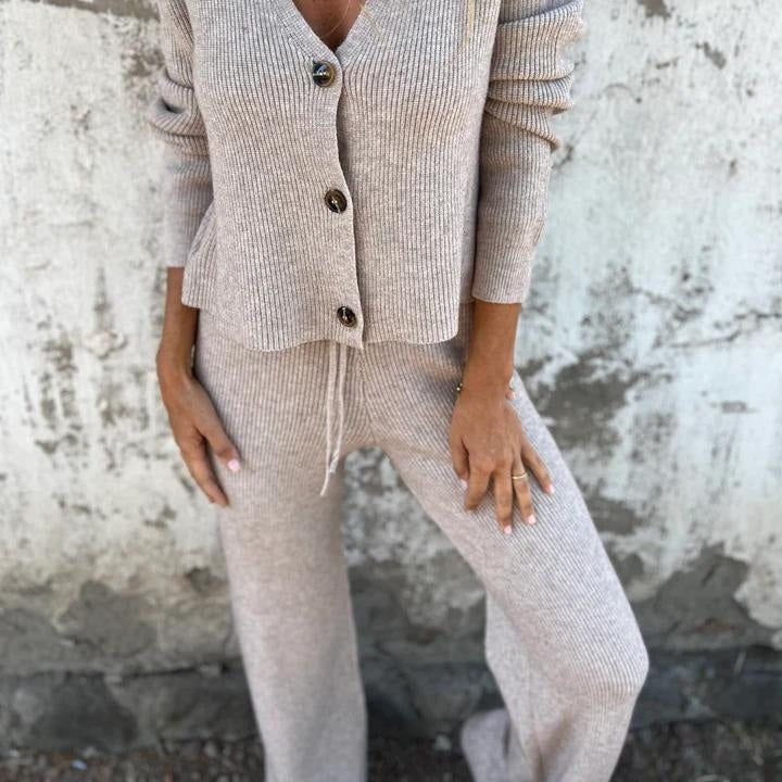 Women's Two-Piece Set  | Cardigan and Pants