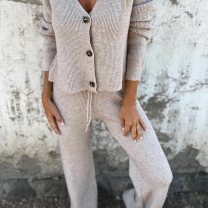 Women's Two-Piece Set  | Cardigan and Pants