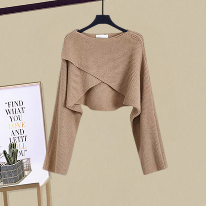 Women's Outfit Set | Sleeveless Dress with Cropped Cardigan