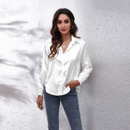 Sydney | Effortless Satin Blouse for Everyday Elegance