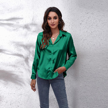 Sydney | Effortless Satin Blouse for Everyday Elegance