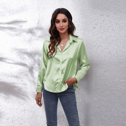 Sydney | Effortless Satin Blouse for Everyday Elegance
