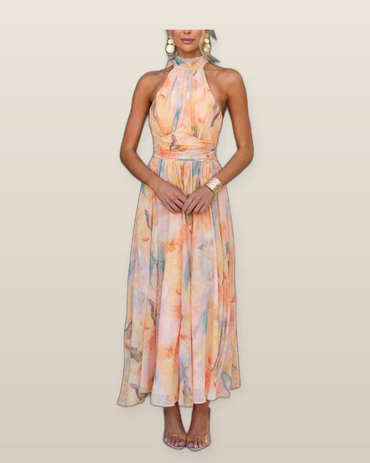 Halter | Maxi Dress with Print
