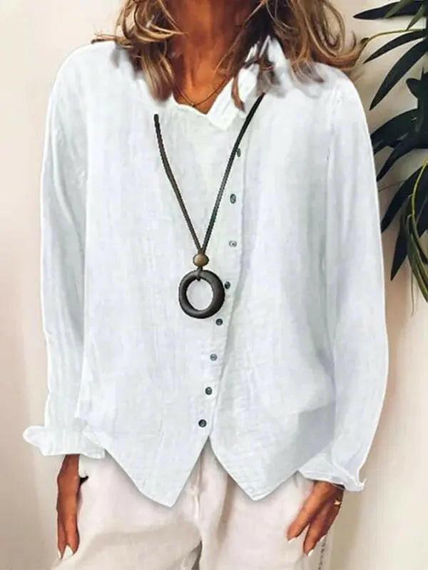 Lila | Effortless Cotton Long Shirt for Everyday Style