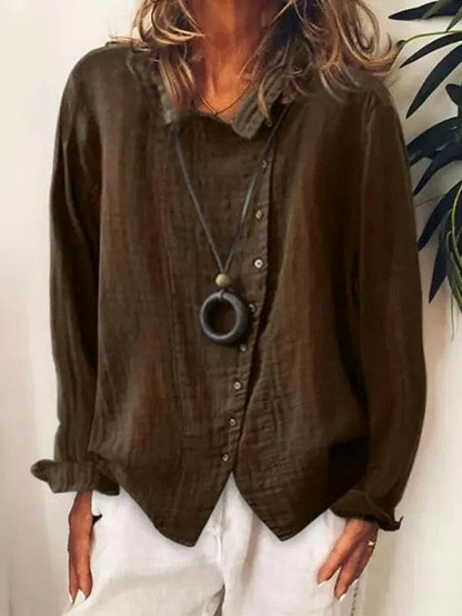 Lila | Effortless Cotton Long Shirt for Everyday Style