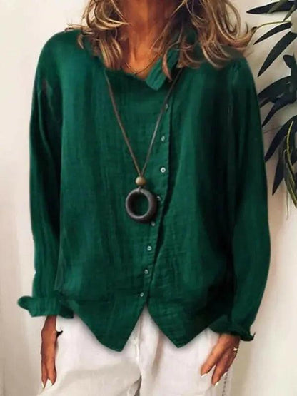 Lila | Effortless Cotton Long Shirt for Everyday Style