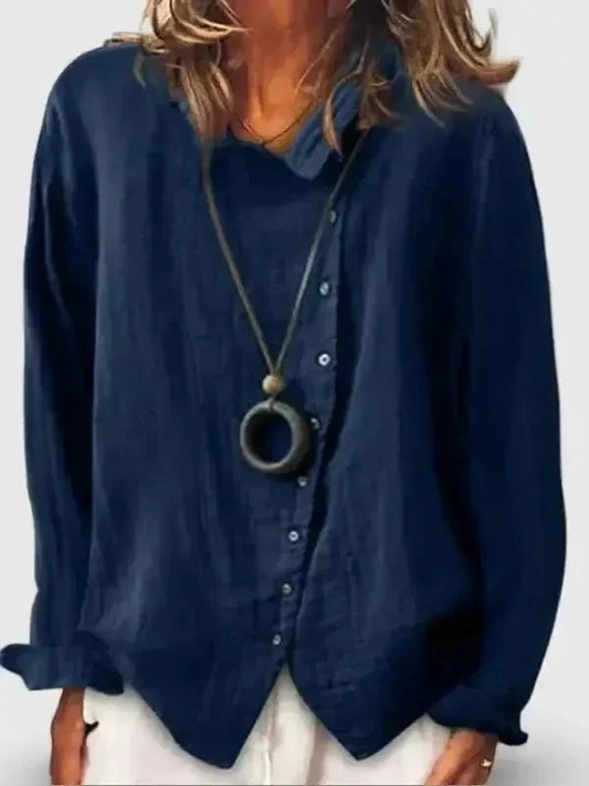 Lila | Effortless Cotton Long Shirt for Everyday Style